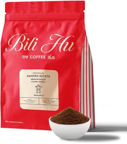 Bili Hu Coffee, Whole Coffee Beans, 70%-30% Arabica Robusta Blend