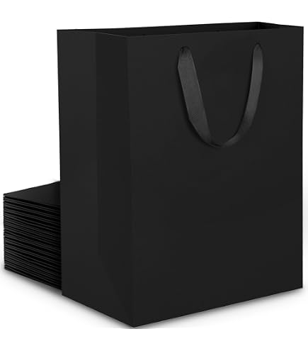 SEECGOO 12 Sacchetti Regalo In Carta Blu Reale Con Manici - 32x11,5x28 Cm, Robusti, Riutilizzabili Per Feste E Shopping