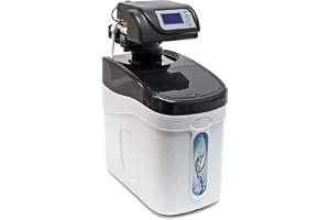 Wiltec SOFT-C2 Vattenavhärdare, vattenavkalkning med 800 l/h, kalkfilter med jonbytare, avhärdningsfilter med 12 kg salttank