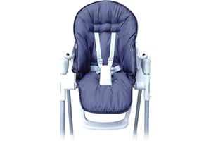Aveanit Fodera per seggiolone, cuscino di ricambio, per sedia per bambini, per Peg Perego Prima Pappa Zero 3, impermeabile, grafite