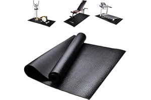 GIOVARA Tapis de Protection antidérapant pour Tapis de Course, Cycles, rameurs, crosstrainers et Autres équipements de Gym, 180 cm x 80 cm