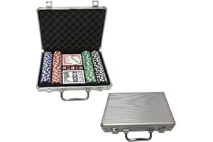 Ak Sport- AK Set da Poker, Colore Aluminium, 0603014