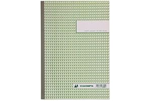 Exacompta - Réf. 3300E - Paquet de 5 manifolds quadrillé 5x5 - 50 feuillets numérotés et autocopiants - duplicatas (1 original + 1 copie) - format A4 - certifié FSC - fabriqué en France