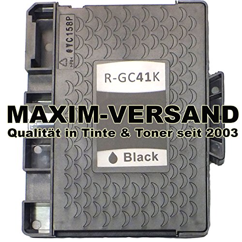 3 XXL Gel Druckerpatronen für Ricoh GC-41K Schwarz / Black kompatibel mit Aficio SG-2100N SG-3100 Series SG-3100SNW SG-3110DN SG-3110DNW SG-3110N SG-3110SFNW SG-3120BSF SG-3120BSFN SG-3120BSFNW SG-7100DN SG-K3100DN SET - 2