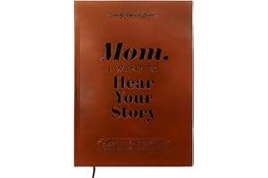 MIAOYAK Mom, I Want To Hear Your Story, Leather Hardcover, Ribbon Bookmark, Mom Tell Me Your Life Story Journal, Meaningful Memory Journal For Mom Great Gift For Mom Birthday