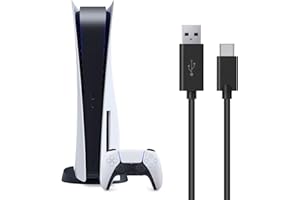 Olixar Extra Long Charger Cable for Sony PlayStation 5 DualSense Controller (3m USB to USB-C Charging Cable for PS5 DualSense Controllers)