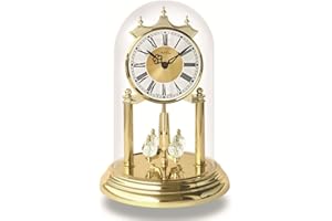 AMS Reloj Anual con Mecanismo de Cuarzo y Campana de Cristal 1202