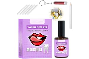 XPEX Zahnschmuck Set DIY Zahn Edelstein Kit Mit Kleber Zahnschmuck Dekorations Set Zahnstein Schmuck Tooth Crystal Kit, Tooth Gem Kit für Reflektierende Zahnverzierungs-Dekoration