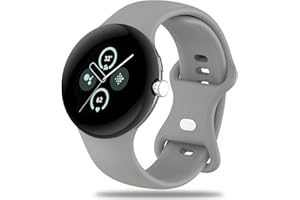 Miimall Nowy pasek kompatybilny z Google Pixel Watch, miękki silikonowy pasek zamienny do zegarka Google Pixel Watch
