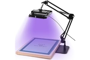 Caydo 50W LED UV Screen Printing Light with Black Light Stand and Instructions, Exposure Unit for Screen Printing and Cyanotypes