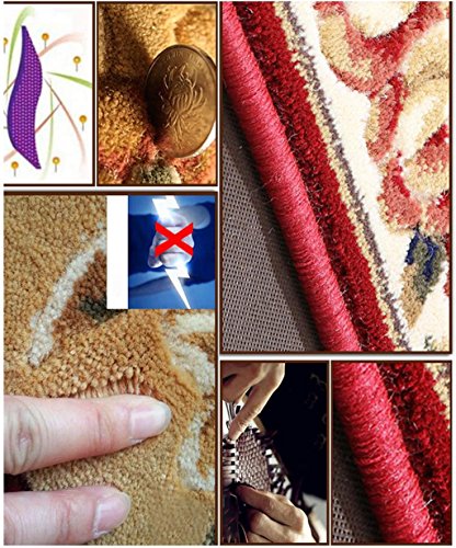 American Continental Round Carpet Living Room Coffee Table Computer Swivel Chair Dining Room Large Bed Edge Blanket Basket Basket Blanket Carpets, Mats ( Color : F , Size : 1.0*1.0m )