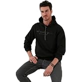 Buratti Slim Fit Baskılı Kap&uuml;şonlu Kanguru Cepli Pamuklu Sweat Erkek SWEAT 5414018