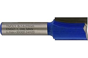 Tivoly XT60642067838 - Fresas de corte recto (2 cortadores rectificados con diamante, diámetro de 14 mm)