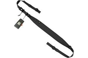 KRYDEX GEAR Taktischer Gewehrriemen, 2-Punkt Verstellbarer taktischer Gewehrriemen mit breiter Polsterung für Jagd, Camping & Outdoor Aktivitäten