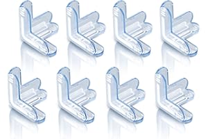 ‎NEDIEA nediea Eckenschutz Baby, Kantenschutz Selbstklebend Transparent, Durchsichtiger Tisch Eckenschutz für Kinder, Kantenschutz, 8 Packungen