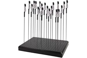 EVOIO Painting Stand Base and Alligator Clip Stick Set Modeling Tools Model Standing Base with 20 Metal Wire Clamps Long-Tailed Clasp for Hobby Modeling DIY Card Photo Memo (8X6Inch)