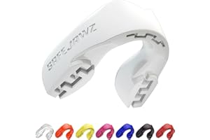 SAFEJAWZ Mouthguard Slim Fit, Adult and Junior Gum Shield with Case for Boxing, MMA, Rugby, Martial Arts, Judo, Karate, Hockey and All Contact Sports