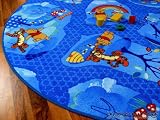 Kinder Spielteppich Winnie Puuh Blau 160 Ø Rund - 2