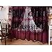 Youpin 2pcs Luxurious Voile Curtains 1mx2.5m Upscale Jacquard Yarn Curtains Tulle for Door Window Decor (Purple)