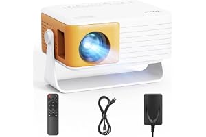 YOTON Miniprojektor - Y3 Bärbar 1080P Full HD-projektor, tTapezu-korrigering ±15°, 200 tum, 25% zoom, Hemmabioprojektor kompatibel med HDMI/USB/iOS/Android/Firestick/PS5