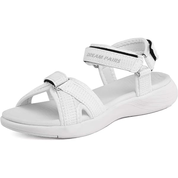 DREAM PAIRS Sandales Sport Femme Légères Et Confortables – Semelle EVA Amorti, Scratch, Idéales Plage Rando Été (DWUMST2504)