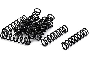 UXCELL sourcing map Ressort de Compression 1.2mm Fil Diamètre, 8mm OD, 35mm Libre Longueur Ressort Acier Extension Ressort Noir 10Pcs
