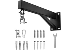 JUOIFIP Support mural pour sac de frappe, support mural lourd pour 100 kg, rotation silencieuse pour la maison, la salle de sport, l'intérieur et l'extérieur, l'exercice de boxe