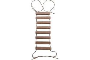 AGRICUE Cat Climbing Frame Outdoor Cat Tree Wall Climbing Bridge Climbing Rope Ladder for Cat Pets Climbing Frame for Wall Cat Wall Furniture Hemp Rope 20in Ladder