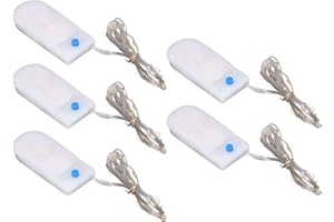 DILWE Mini Lumières LED, Mini Lumières LED Guirlandes Lumineuses à Piles Décoratives pour Maison de Poupée Bricolage 1/12