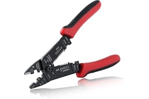 SPEEDWOX 8.5" Wire Stripper Wire Cutter Wire Crimper Cable Stripper Screws Shearing Wire Crimping Tool for 1-1.25Mm 7-8Mm Insulated and Non-Insulated Terminals and Connectors and Ignition Terminals