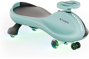 ‎TULANO TULANO Focus 35 Children's Push Car with LED Wheels, Ride-on Vehicle without Pedals, Rubber Wheels & Steering 360°, Toy for Children from 3 Years, Maximum Load 100 kg