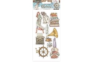 STAMPERIA INTERNATIONAL, KFT Chipboard cm 15 x 30-Éléments de Vie Lady Vagabond, Various, 15x30 cm