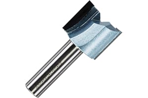 RENNIE TOOL COMPANY Rennie Tools - 30mm Cutting Diameter x 25mm Flute x 1/2" Shank TCT Tipped 2 Flute Straight Router Cutter Bit. Compatible With Makita Trend Festool Hikoki Dewalt Router Etc. 30mm Router Bit