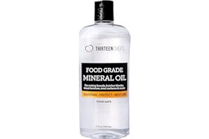 Thirteen Chefs Chopping Board Oil - Food Grade Mineral Oil for Chopping Boards, Cutting Boards, Granite, Worktops and Wood or Bamboo Butcher Blocks