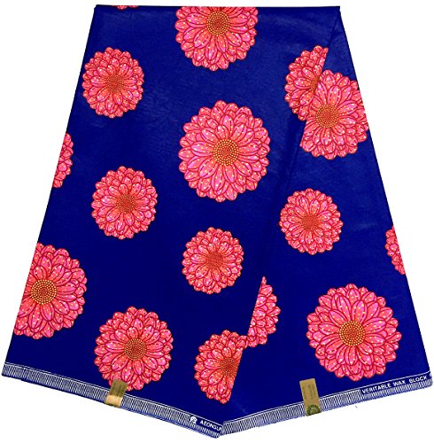 Preisvergleich Produktbild Afrikanischer Bastrock WAX Druck Überqualität BAUMWOLLSTOFF ORIGINAL HITARGET Collection Material rutschigen Typ Java Kupon 6 Yards