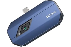 TOPDON Wärmebildkamera -TC001, 512x384 TISR Auflösung, ＜40mK Wärmeempfindlichkeit, 25Hz, Testbereich -20 ℃ bis 550 ℃, 0,1 ℃ Testpräzision, entwickelt für Android phones/Tablets und Windows Laptops