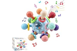 SHAVINGFUN Giocattoli Montessori, giocattolo per bambini a partire da 1 anno, giocattolo sensoriale, giocattolo per bambini, in silicone UFO per neonati e bambini a partire dai 18 mesi in su, 1,2,3
