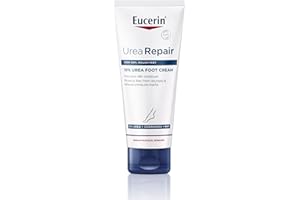 Eucerin UreaRepair Plus 10% Urea Foot Cream 100ml, Intensive Moisturising Foot Treatment for Dry, Cracked Feet and Heels, with Ceramide & Natural Moisturising Factors, Fast-Absorbing Moisturiser
