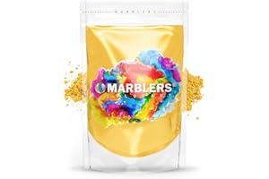 MARBLERS Mica Powder Colourant [Bright Gold] 3oz (85g) |Cosmetic Grade | Epoxy Resin Pigment | Dye | Non-Toxic, Vegan, Cruelty-Free | Lip Gloss, Nails, Body Butter | Bath Bomb, Candle & Soap Making