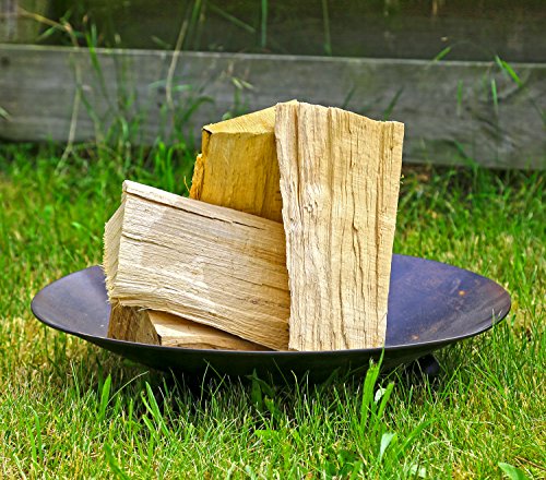 Feuer-Schale Metall Schwarz 45cm Feuer-Stelle Designer Pflanz-Schale Terrassen-Ofen Feuer-Korb Grill-Feuer - 2