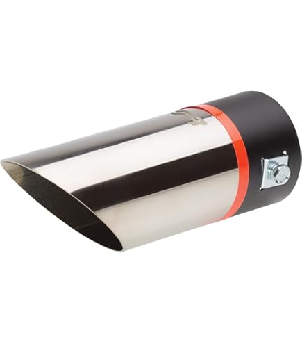 Terminale Di Scarico Auto In Acciaio Inox Cromato - Universale 38-53mm - Foto 7