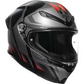 AGV K6 S Motosiklet Kaskı Kapalı Kask Karve Matt Black Grey Red XS
