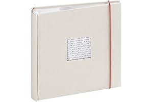 PANODIA Album Photo 200 photos 11,5x15 – Album Photo avec Pochette Plastique – Album Photo de 100 pages –Livre Photo Blanc cassé Personnalisable – Album Photo Linéa Blanc cassé – Marque Française