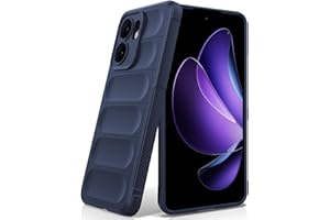 BonYonka Silikonowy Etui do OPPO Reno 13 F/FS 5G/4G, Miękką Wyściółką Wewnętrzną z Mikrofibry, Obiektywem Aparatu Pełna Ochrona, Osłona Odporna na Uderzenia - Niebieski