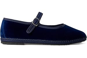 LA TRANQUILLINA Donna Siena Friulane Mary Jane Flat Pumps - Blue Notte