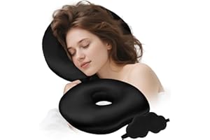 Zepphi Piercing Kissen mit Loch | Sofakissen für Ohr gegen Ohrenschmerzen | Donut Kissen | Ohrkissen mit Scheuklappen | Relief Pillow Kopfkissen für Ohrenschmerzen | Weiches Nickerchen Kissens