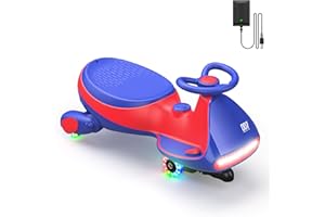 FanttikRide 12V N7 Pro Voiture Électrique Enfants, Batterie Rechargeable, Voiture Oscillante 2 en 1, 2 Vitesses, Antiretournement, Roues Clignotantes, Bluetooth, pour Enfants à partir de 3 Ans, 68 kg