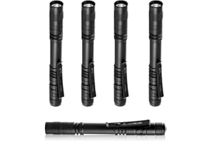 Flintronic Latarka LED Mini - 200 Lumenów, 5 Sztuk, Wodoszczelna, XPE-R3 LED, Na Kemping, Wędrówki, Do Domu, 2 Baterie AAA (Nie Wchodzą W Zakres Dostawy)