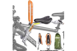 UrRider Child Bike Seat, Front Mount Kids Bike Seat,Fit Mountain Bikes, Cruiser Bikes, Folding Bikes, Ultra Light,Portable, Tool-Free, Quick-Release,Toddler Bike Seat for 2-6 Years(up to 60lbs)