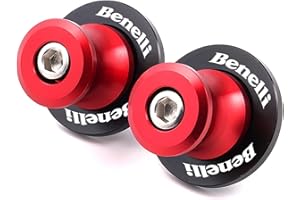 TEAUSA Misura for Benelli TRK 502 X 302X 302 TRK251 TNT 125 300 600 BN 600i 2010-2022 Accessori moto CNC Forcellone Bobine Slider Stand (Size : Red-Benelli)